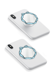 Baby Blue Ribbon - Mirror GRIPUP™ Phone Grip | LOUCASE