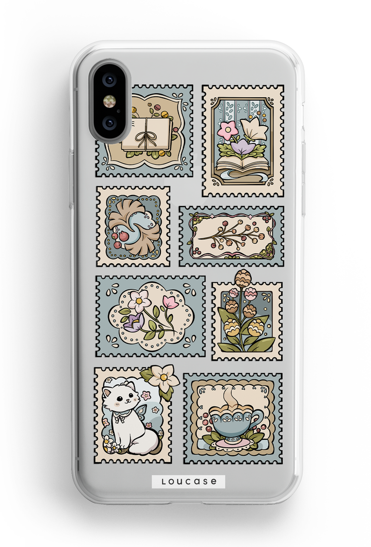 Blue Stamps - KLEARLUX™ Special Edition Whimsical Collection Phone Case | LOUCASE