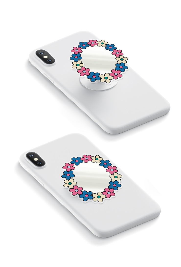 Bouquet Mirror - GRIPUP™ Special Edition Sunday Market Collection Phone Grip | LOUCASE