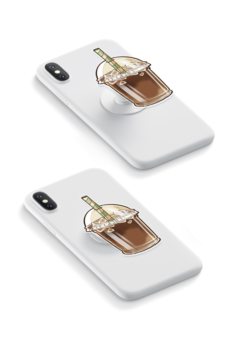 Coffee Sip - GRIPUP™ Special Edition Café Soireé Collection Phone Grip | LOUCASE