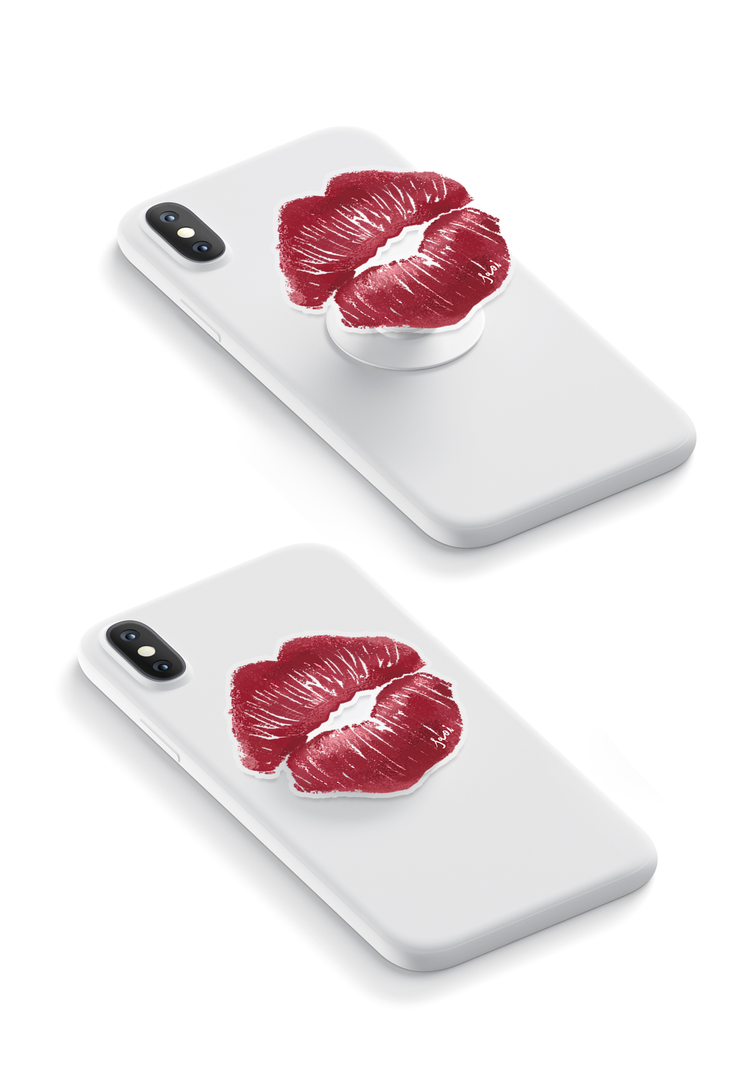 Kisses - GRIPUP™ Limited Edition Saoi x Loucase Phone Case | LOUCASE