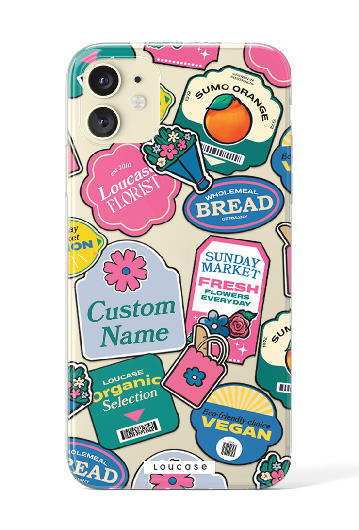 Label It - KLEARLUX™ Special Edition Sunday Market Collection Phone Case | LOUCASE