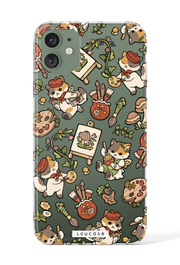 Painter's Kitten - KLEARLUX™ Special Edition Whimsical Collection Phone Case | LOUCASE