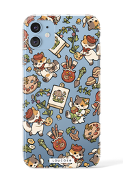 Painter's Kitten - KLEARLUX™ Special Edition Whimsical Collection Phone Case | LOUCASE