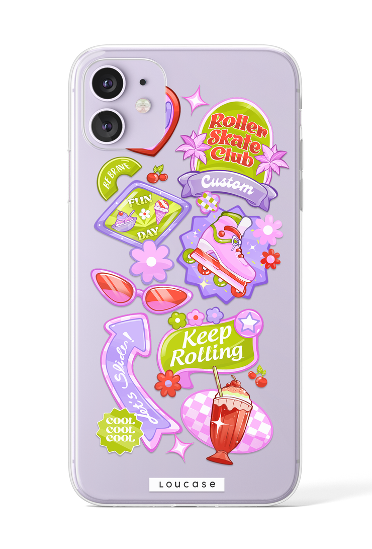 Pastel Spin - KLEARLUX™ Special Edition Roller Collection Phone Case | LOUCASE