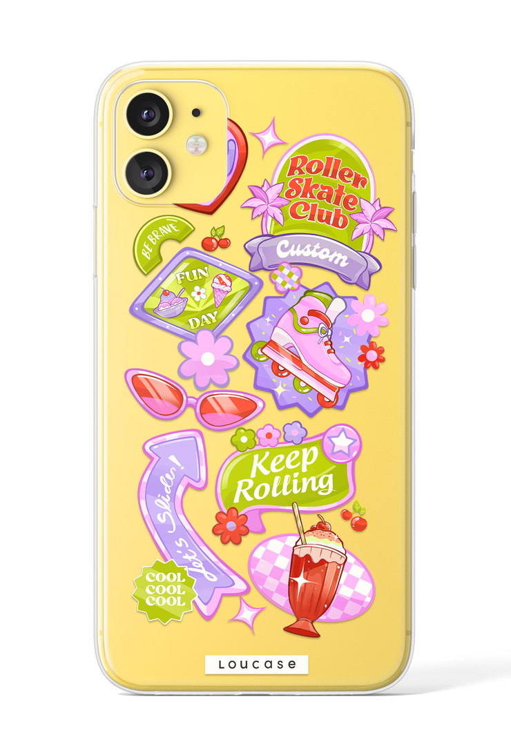 Pastel Spin - KLEARLUX™ Special Edition Roller Collection Phone Case | LOUCASE