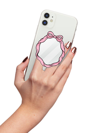 Pink Ribbon - Mirror GRIPUP™ Phone Grip | LOUCASE