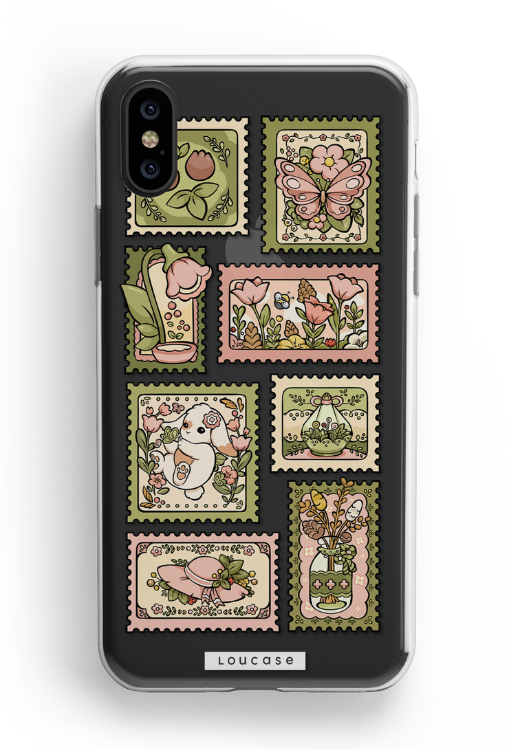 Pink Stamps - KLEARLUX™ Special Edition Whimsical Collection Phone Case | LOUCASE