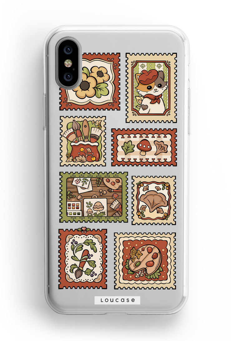 Red Stamps - KLEARLUX™ Special Edition Whimsical Collection Phone Case | LOUCASE