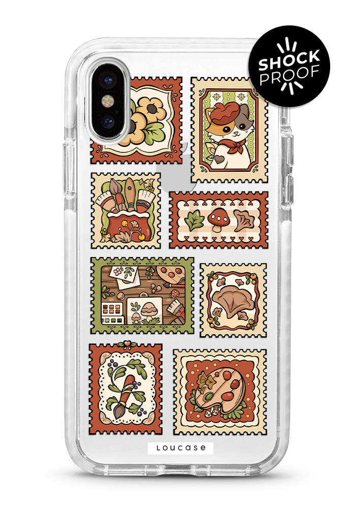 Red Stamps - PROTECH™ Special Edition Whimsical Collection Phone Case | LOUCASE