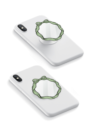 Sage Ribbon - Mirror GRIPUP™ Phone Grip | LOUCASE