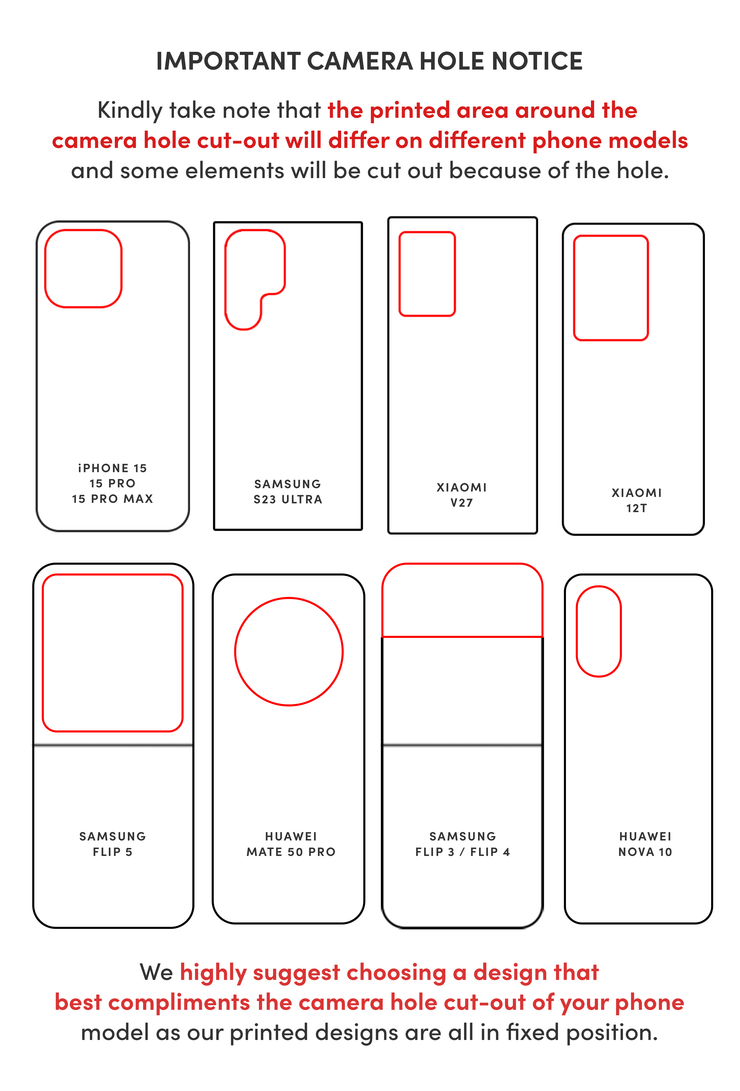 Red Stamps - KLEARLUX™ Special Edition Whimsical Collection Phone Case | LOUCASE