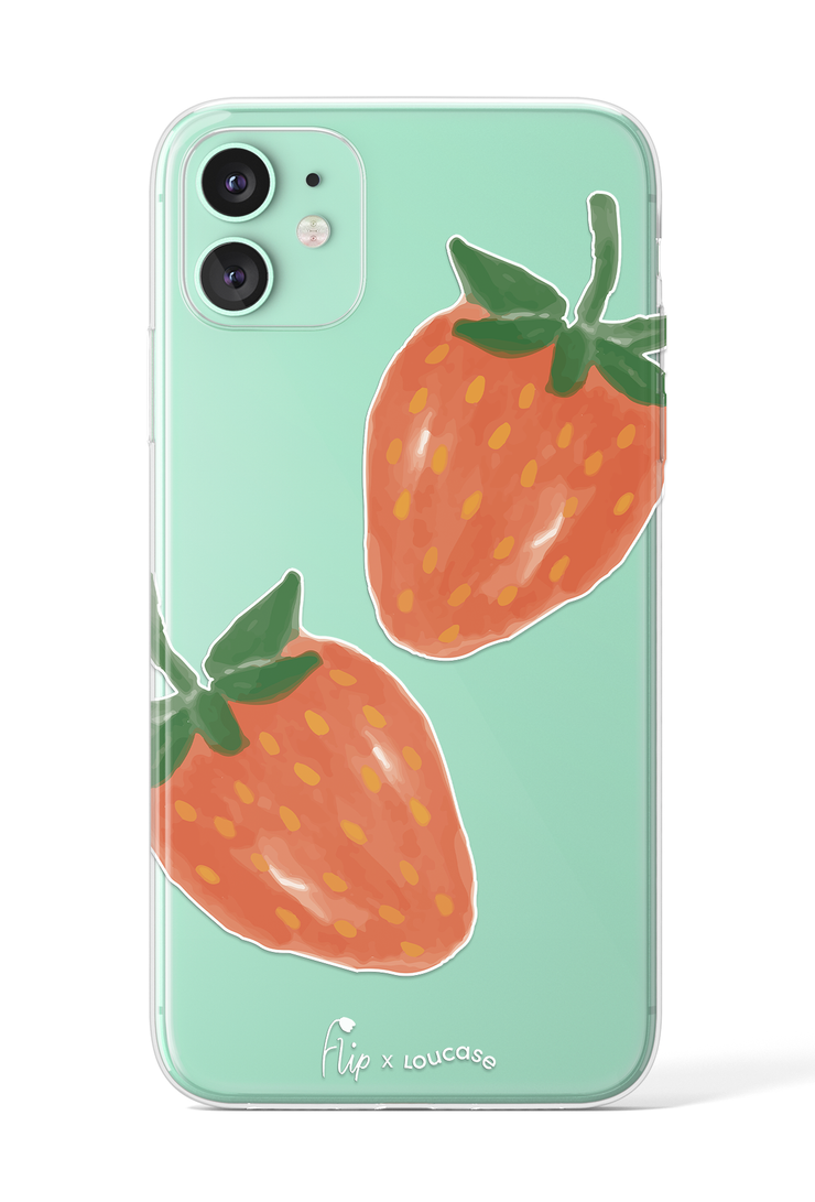 Strawberry Sorbet - KLEARLUX™ Limited Edition Flip x Loucase Phone Case | LOUCASE