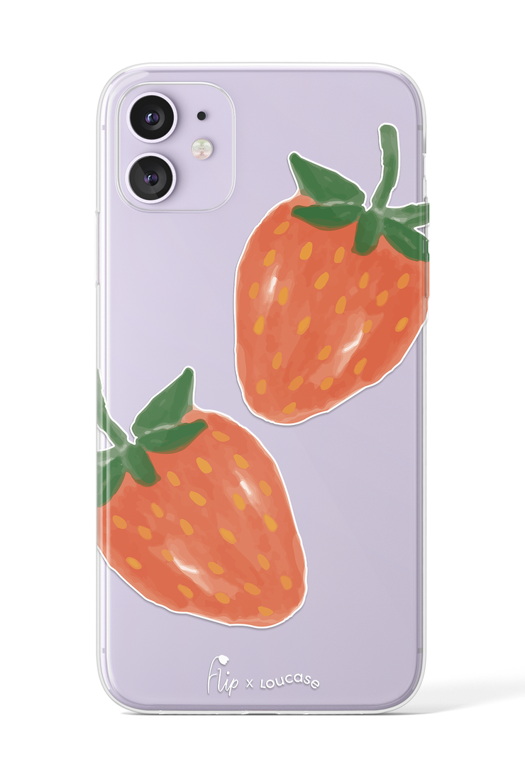 Strawberry Sorbet - KLEARLUX™ Limited Edition Flip x Loucase Phone Case | LOUCASE