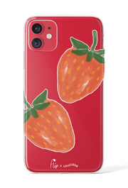 Strawberry Sorbet - KLEARLUX™ Limited Edition Flip x Loucase Phone Case | LOUCASE