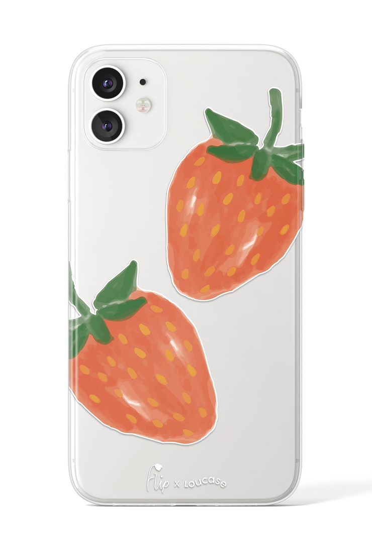 Strawberry Sorbet - KLEARLUX™ Limited Edition Flip x Loucase Phone Case | LOUCASE