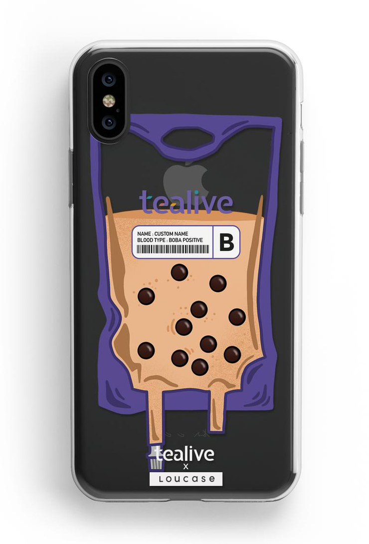 Boba Positive & Tealive Strawless Cup - KLEARLUX™ Limited Edition Tealive x Casesbywf Phone Case | LOUCASE
