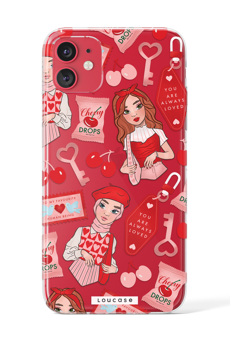 Cherry Love - KLEARLUX™ Special Edition To Be Loved Collection Phone Case | LOUCASE