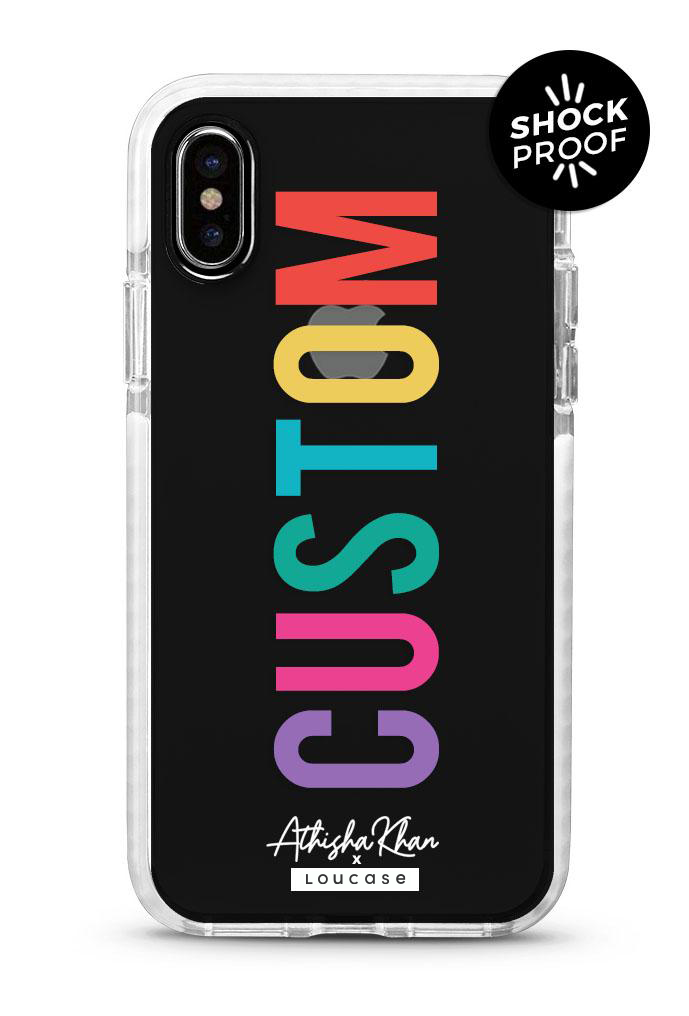 Happy Colours - CUSTOM Say My Name PROTECH™ Limited Edition Athisha Khan X Casesbywf Phone Case | LOUCASE