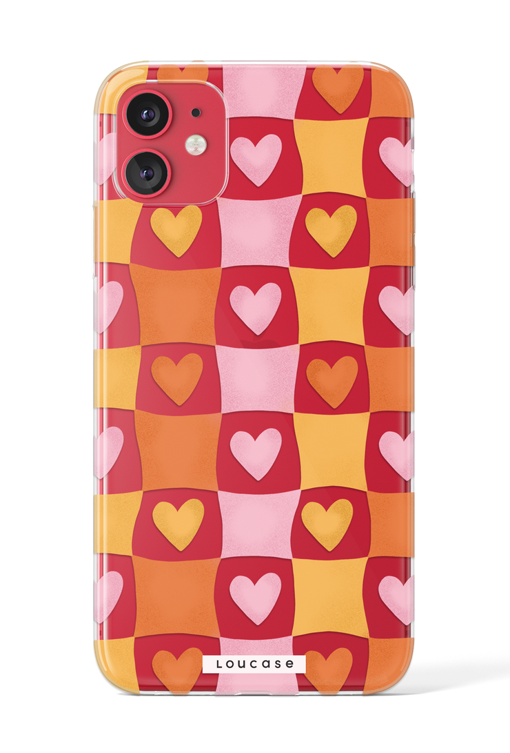Heart Plaid - KLEARLUX™ Special Edition Tangy Love Collection Phone Case | LOUCASE