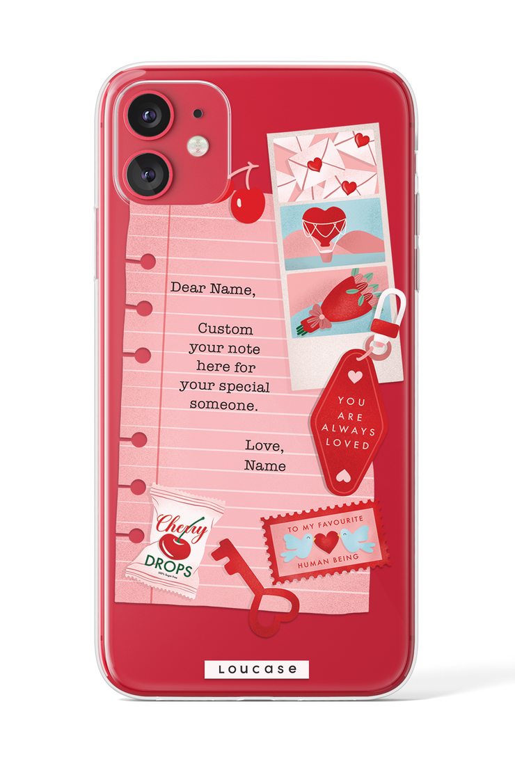 Love Note - KLEARLUX™ Special Edition To Be Loved Collection Phone Case | LOUCASE