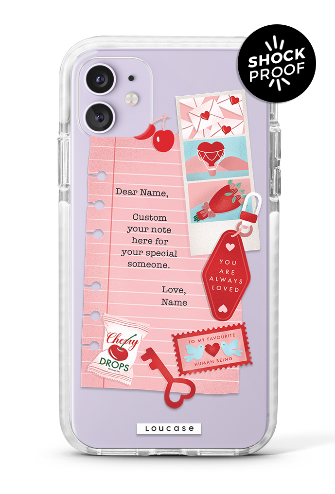 Love Note - PROTECH™ Special Edition To Be Loved Collection Phone Case | LOUCASE