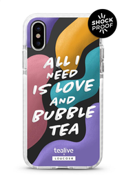 Love and Bubble Tea & Tealive Strawless Cup - PROTECH™ Limited Edition Tealive x Casesbywf Phone Case | LOUCASE
