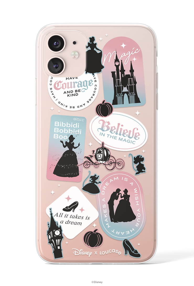 Magical Words - KLEARLUX™ Disney x Loucase Cinderella Collection Phone Case | LOUCASE