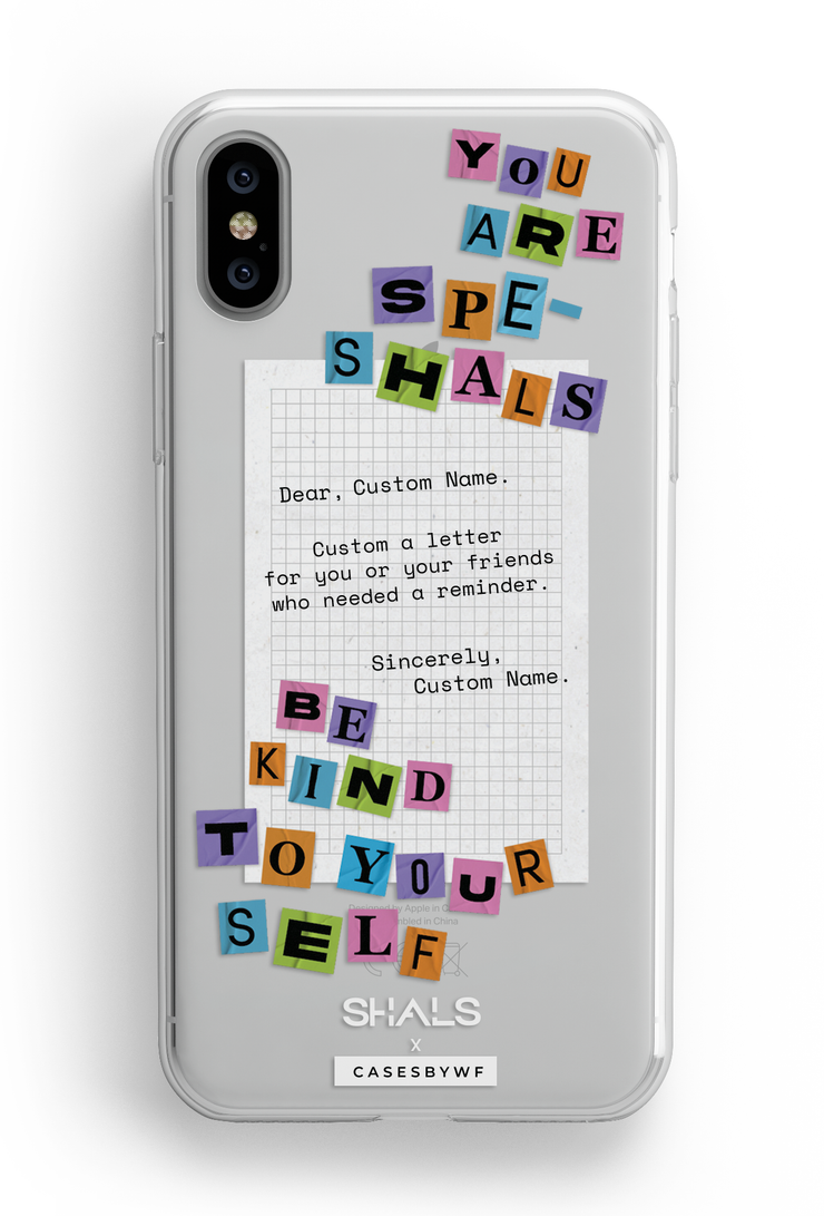 Speshals Letter - KLEARLUX™ Limited Edition Shals x Casesbywf Phone Case