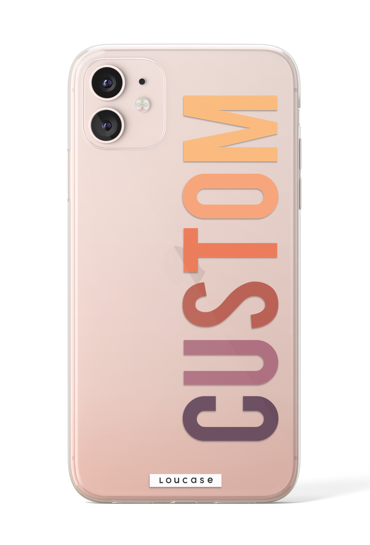 Sunset - Custom Say My Name KLEARLUX™ Phone Case | LOUCASE