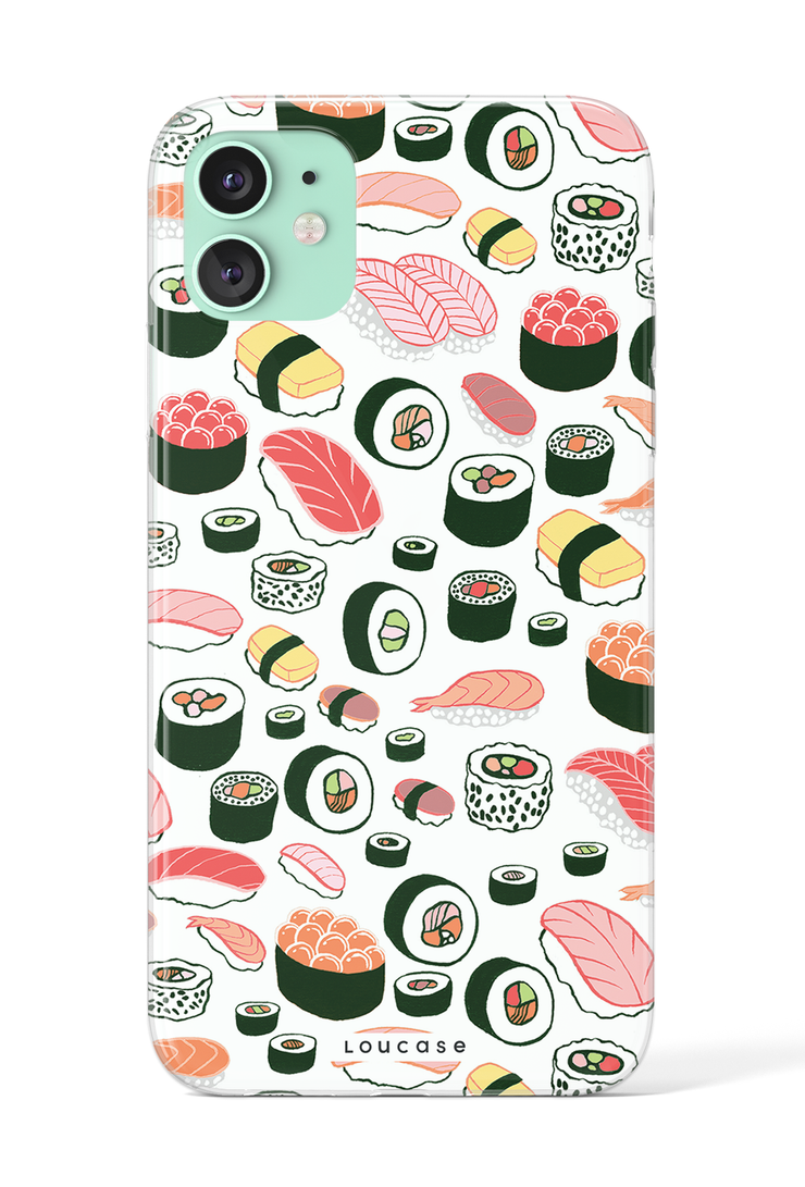 Sushi White KLEARLUX™ Phone Case | LOUCASE