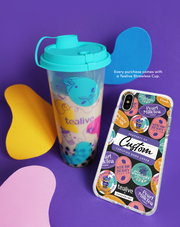 Certified Boba Lover & Tealive Strawless Cup - PROTECH™ Limited Edition Tealive x Casesbywf Phone Case | LOUCASE