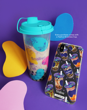 Everything Tealive & Tealive Strawless Cup - KLEARLUX™ Limited Edition Tealive x Casesbywf Phone Case | LOUCASE