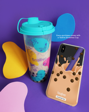 Boba Splash & Tealive Strawless Cup - KLEARLUX™ Limited Edition Tealive x Casesbywf Phone Case | LOUCASE