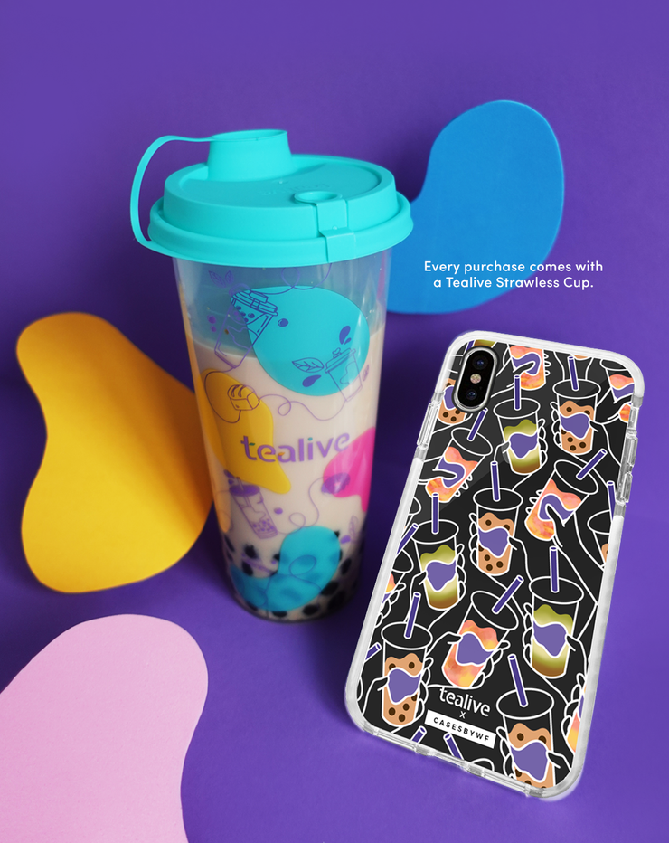 Cheers for Boba & Tealive Strawless Cup - PROTECH™ Limited Edition Tealive x Casesbywf Phone Case | LOUCASE