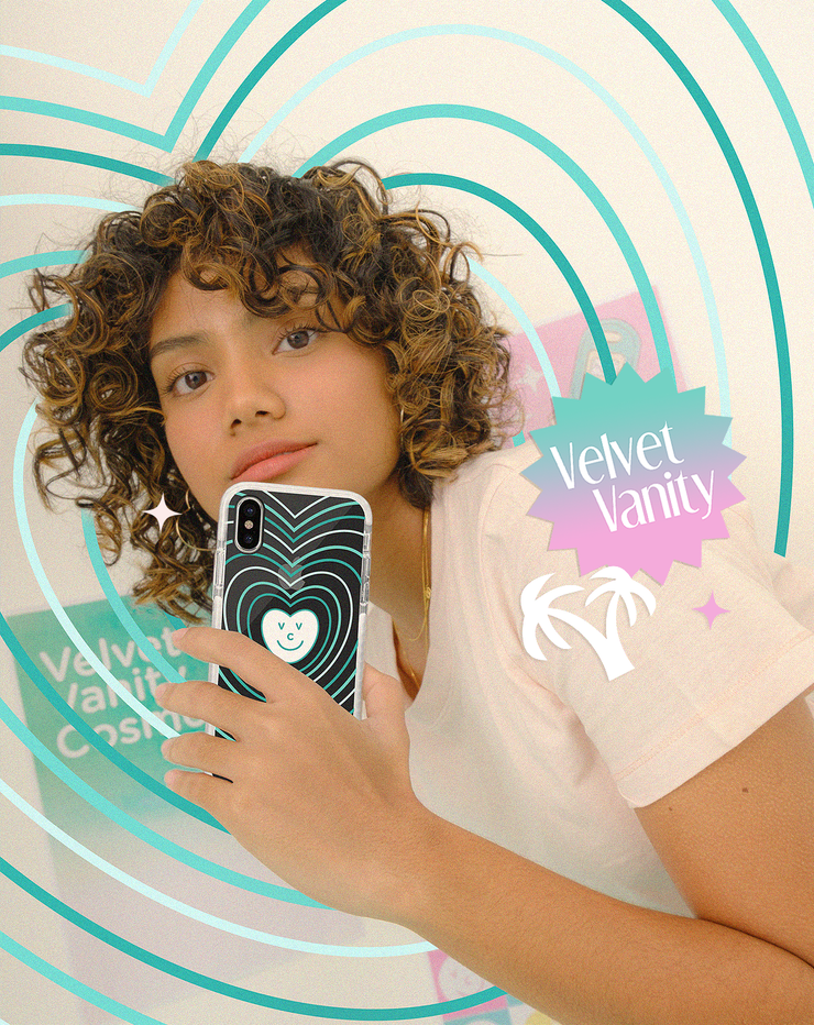 Love, VVC & Super Slim Stick - PROTECH™ Limited Edition Velvet Vanity x Casesbywf Phone Case | LOUCASE